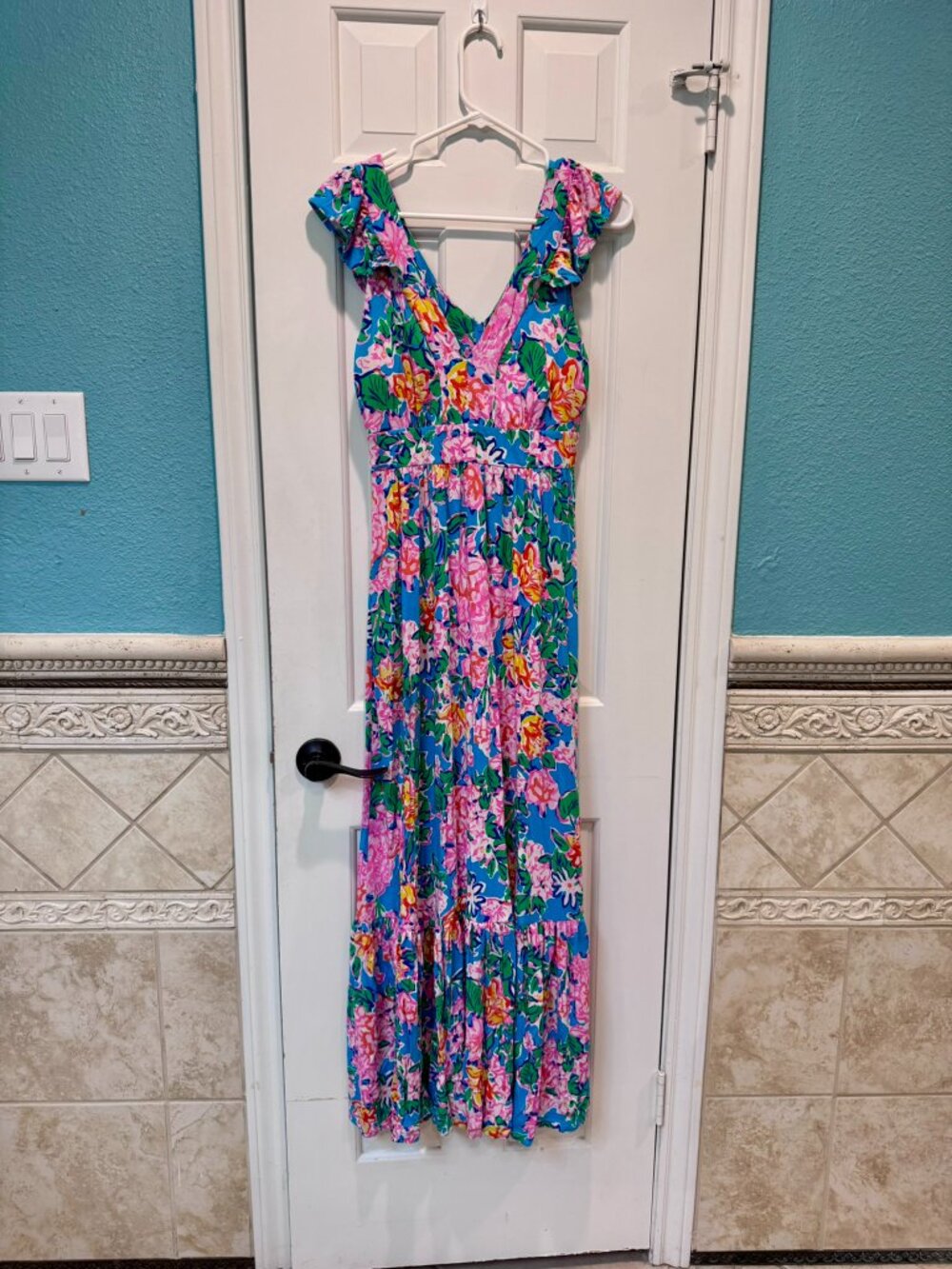 Lilly Pulitzer Floral Maxi Dress – Size 4 - Picture 2 of 5